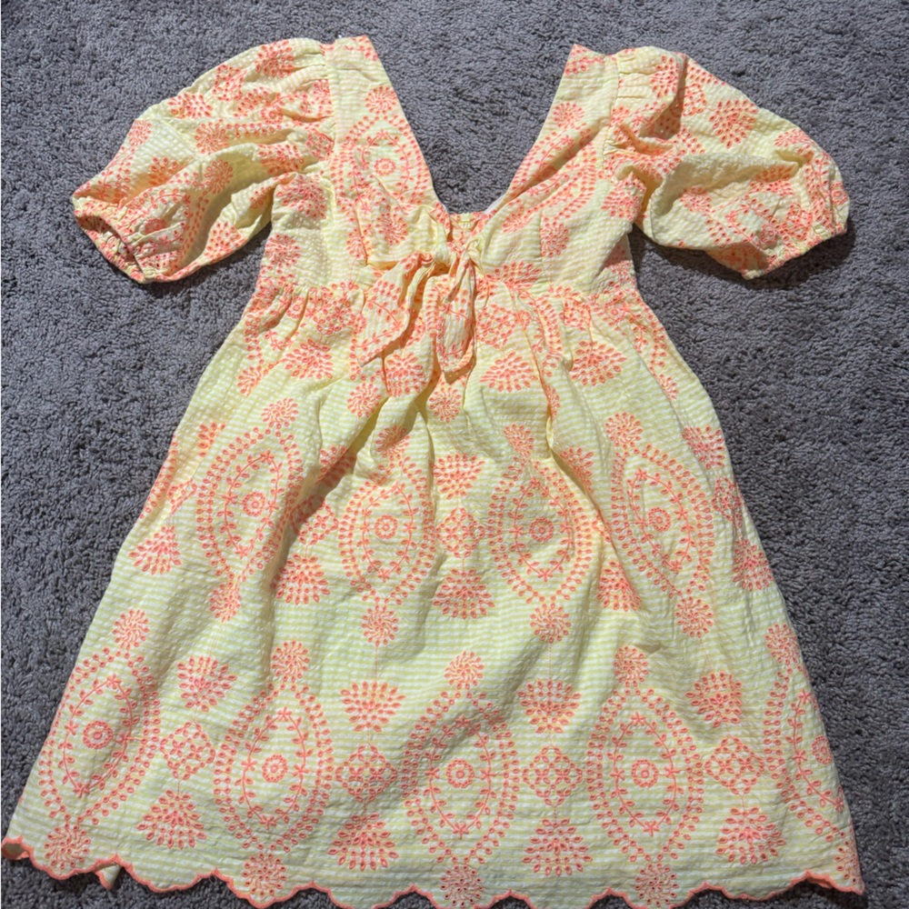 Lilly Pulitzer Yellow and Pink Print Dress